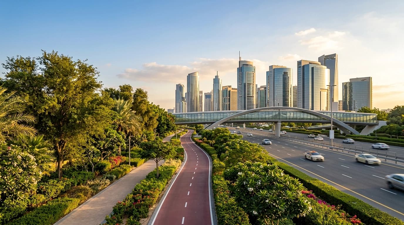 Вело-маршрут по Хессе: как добираться от Dubai Hills до Internet City