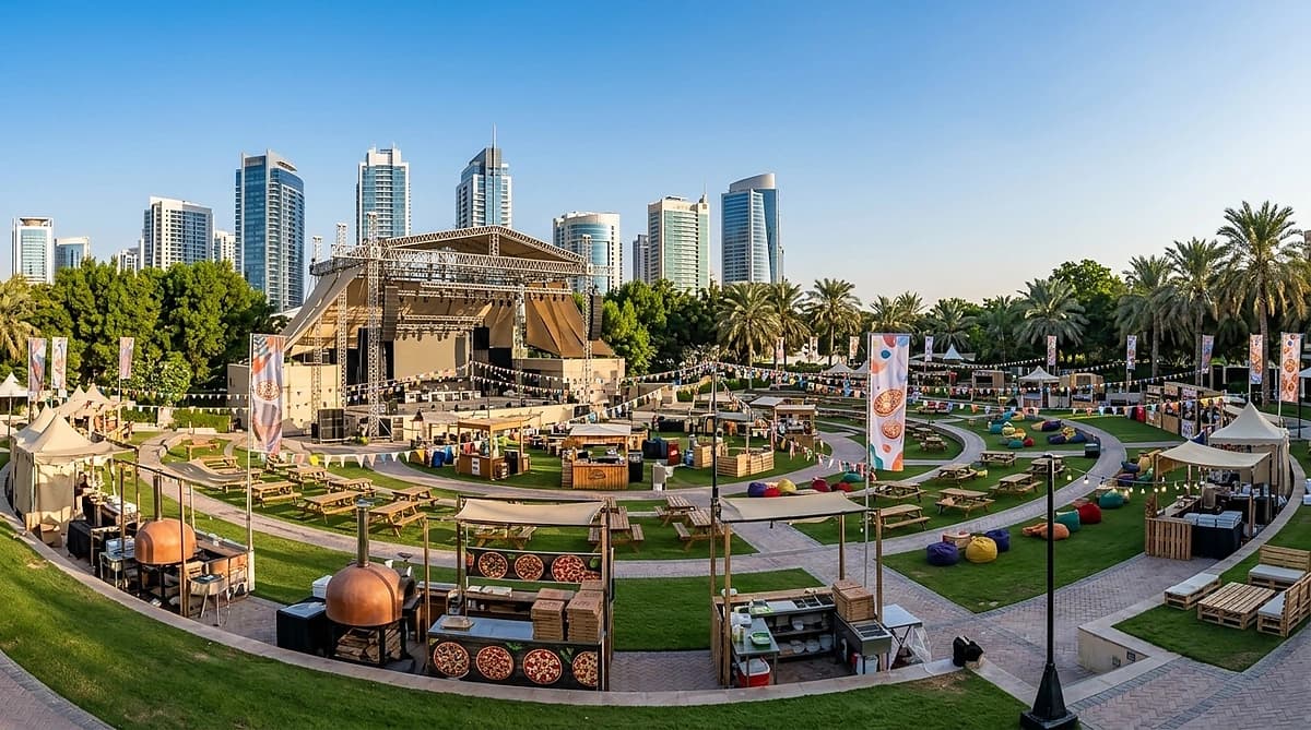 Slice DXB Dubai pizza festival at Media City Amphitheatre