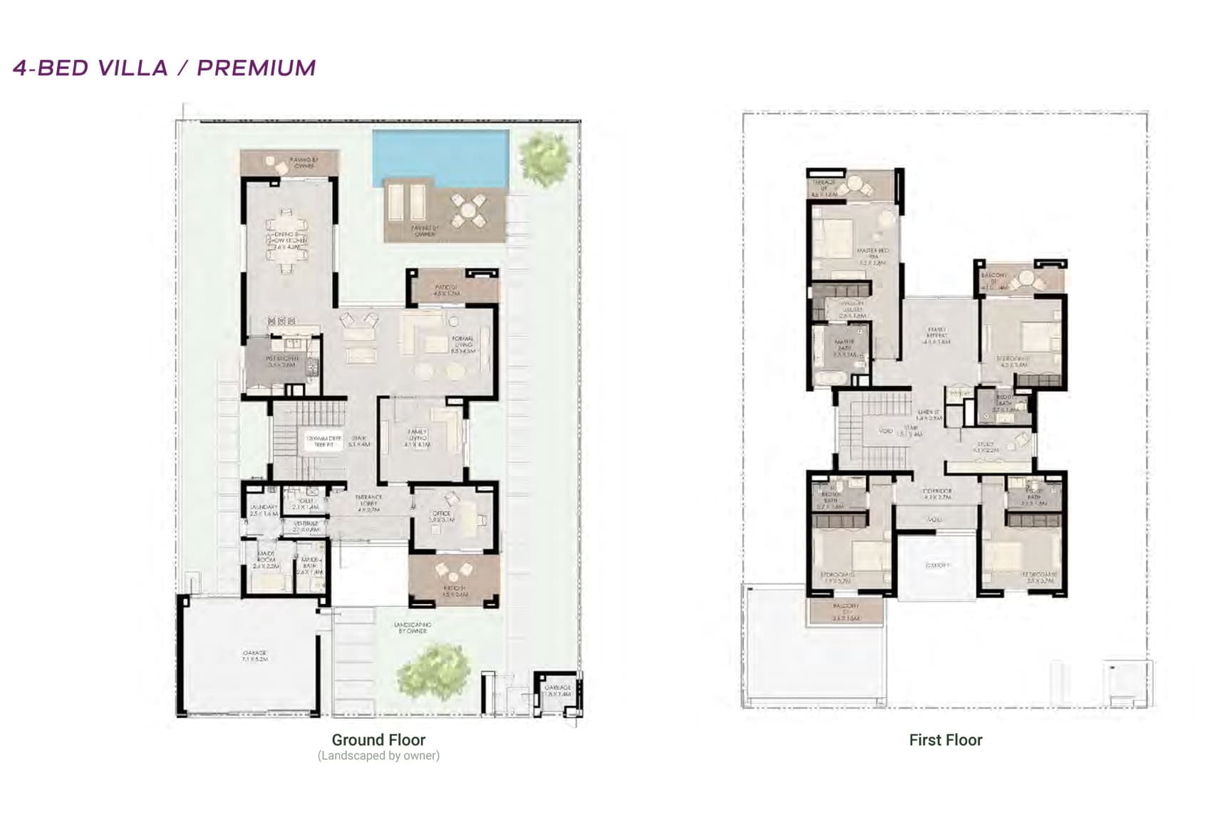 Athlon Residences 4 Bedroom Premium Villas Floor Plan