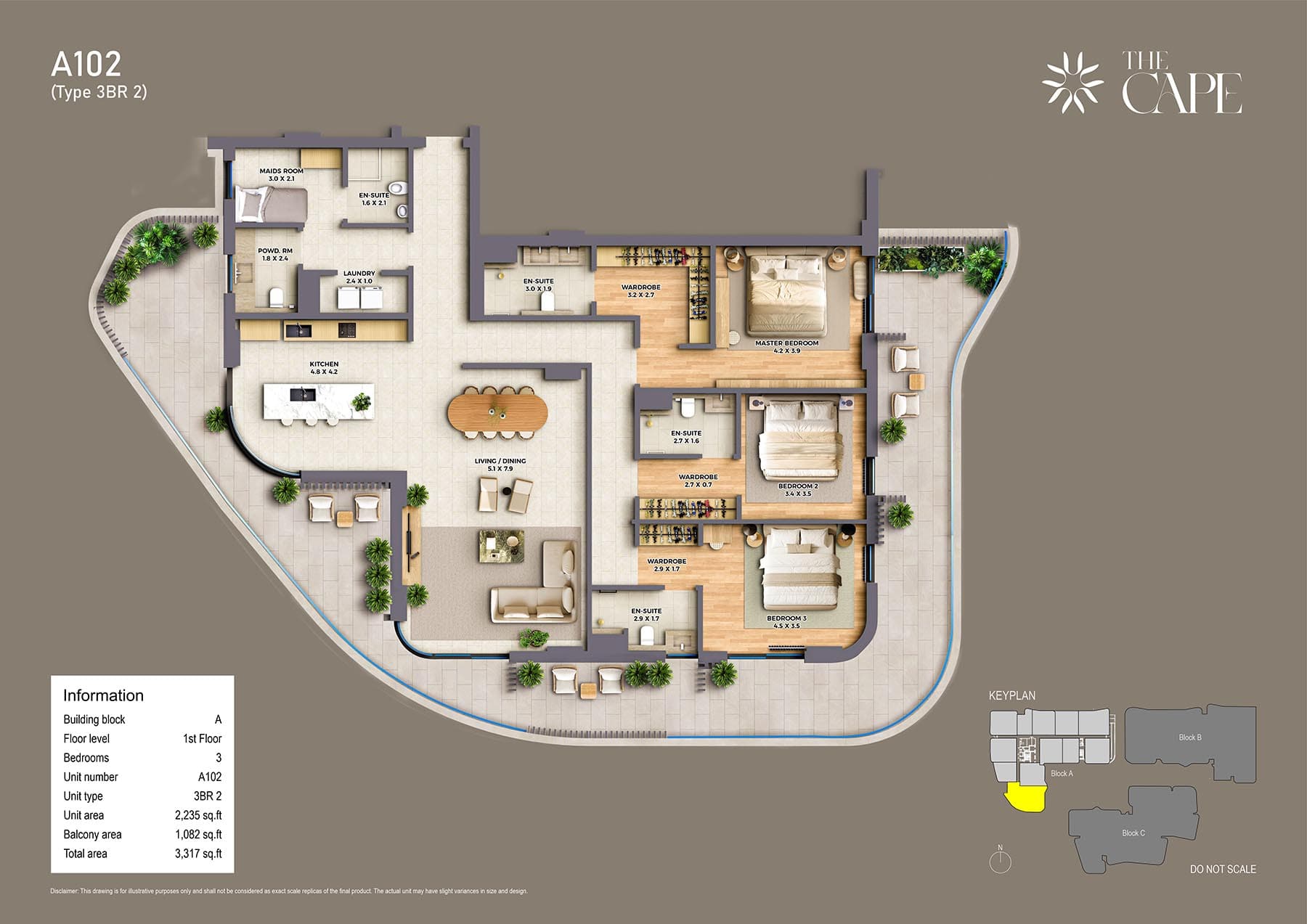 2 Bedroom Apartment floor plan