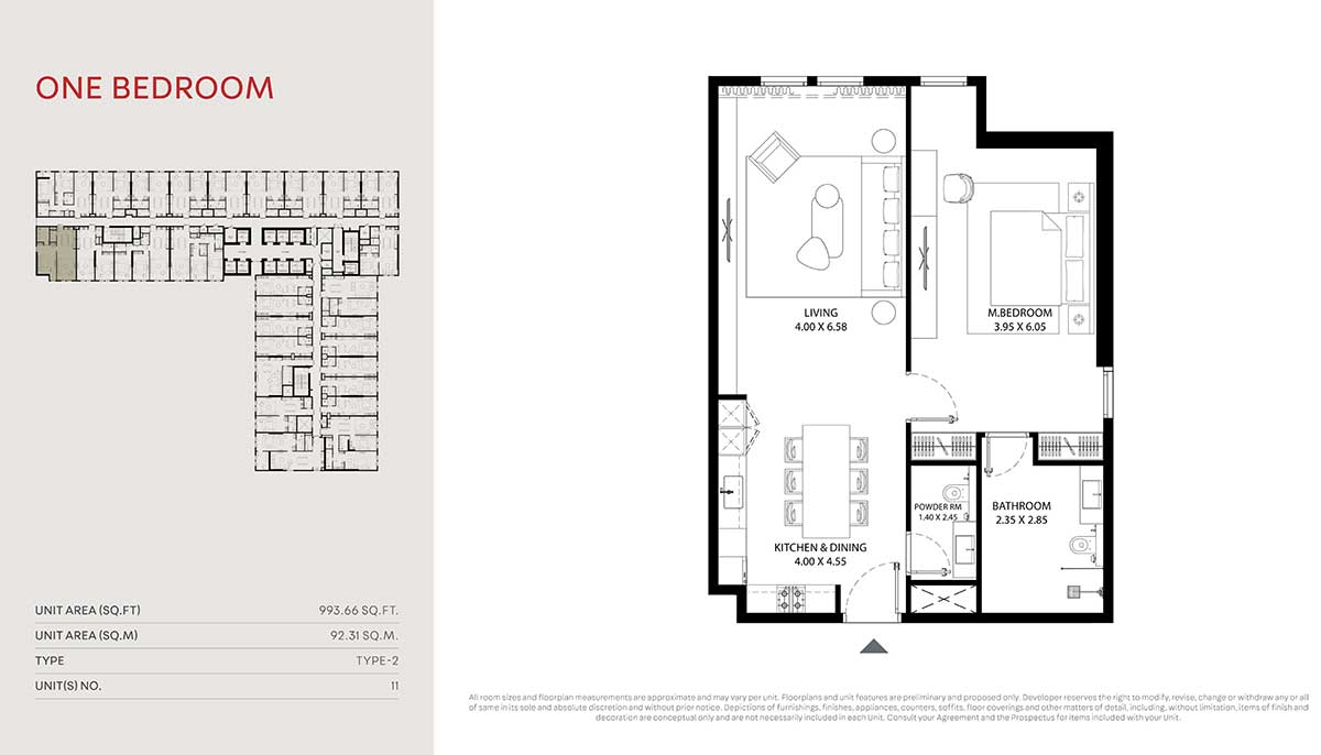 Mag 330 1 Bedroom Apartment Floor Plan 2