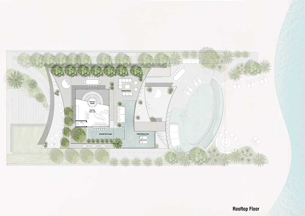 Zuha Island Rooftop Floor Plans