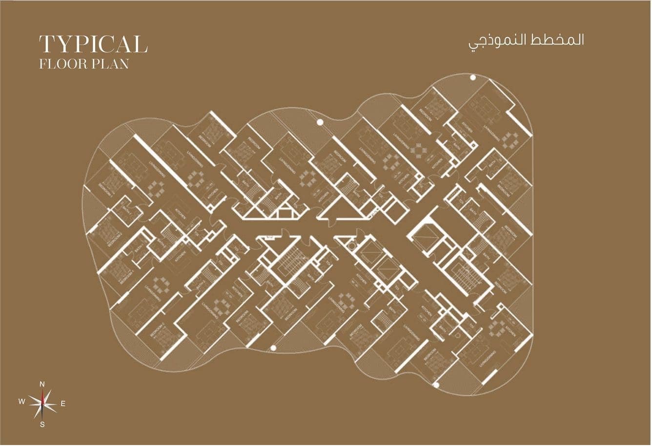 Azizi Royal Typical Floor Plan