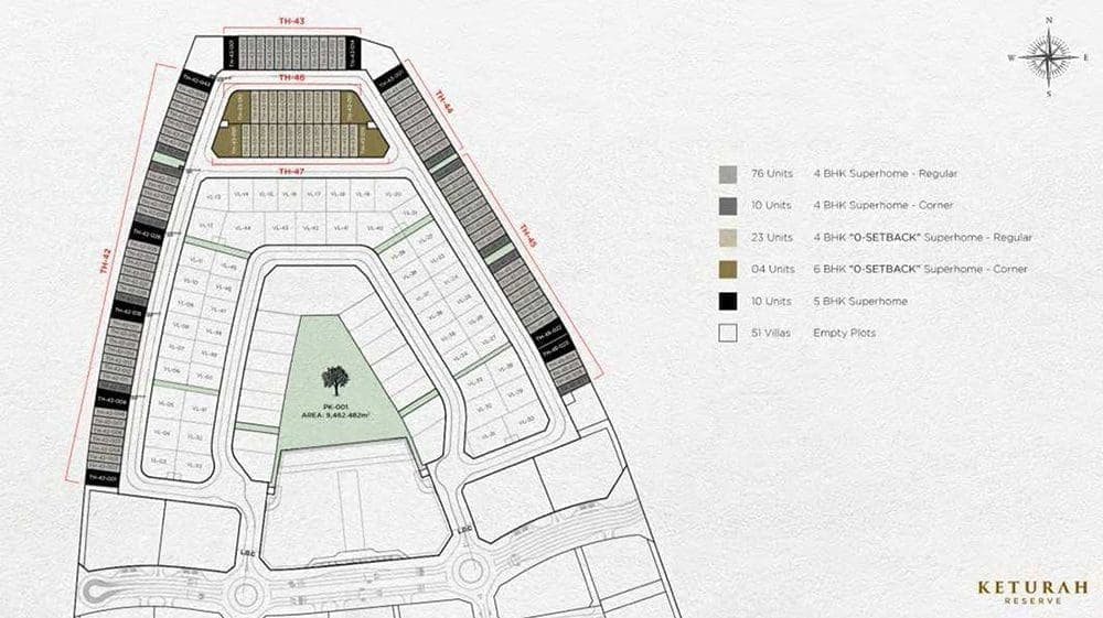 Keturah Reserve Residential Plot Unit Plan