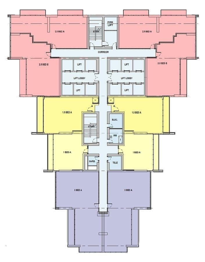 Verde by Sobha Typical Floor Plan