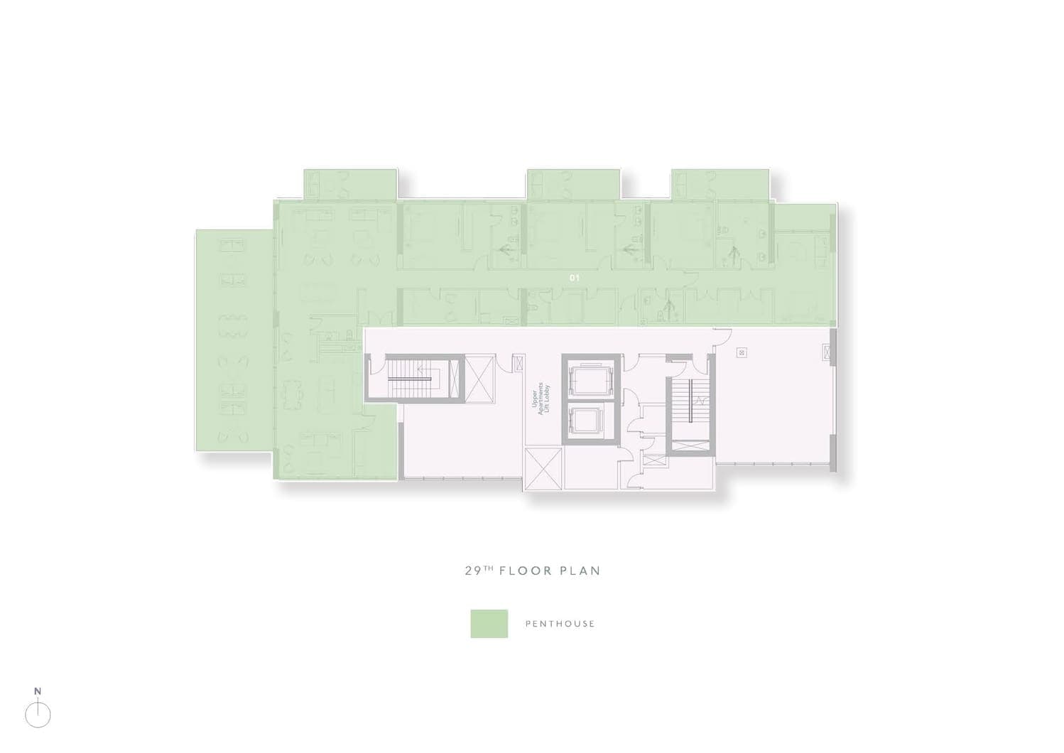 Highbury 28th Penthouse Floor Plan