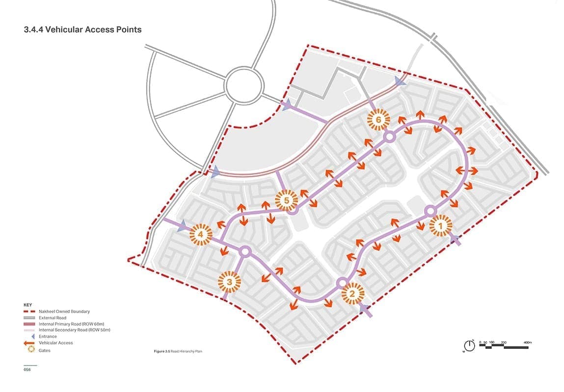 Greenwood by Nakheel 3.4.4 Vehicular Access Points