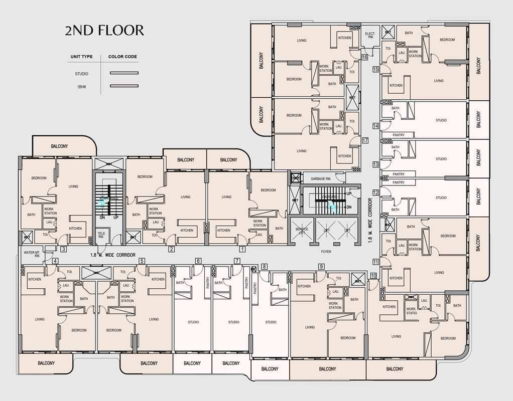 Pearl House 2nd Floor Plan