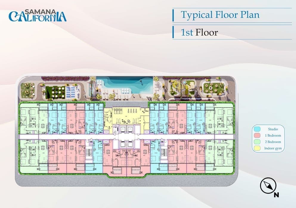 California by Samana 1st Floor Plan