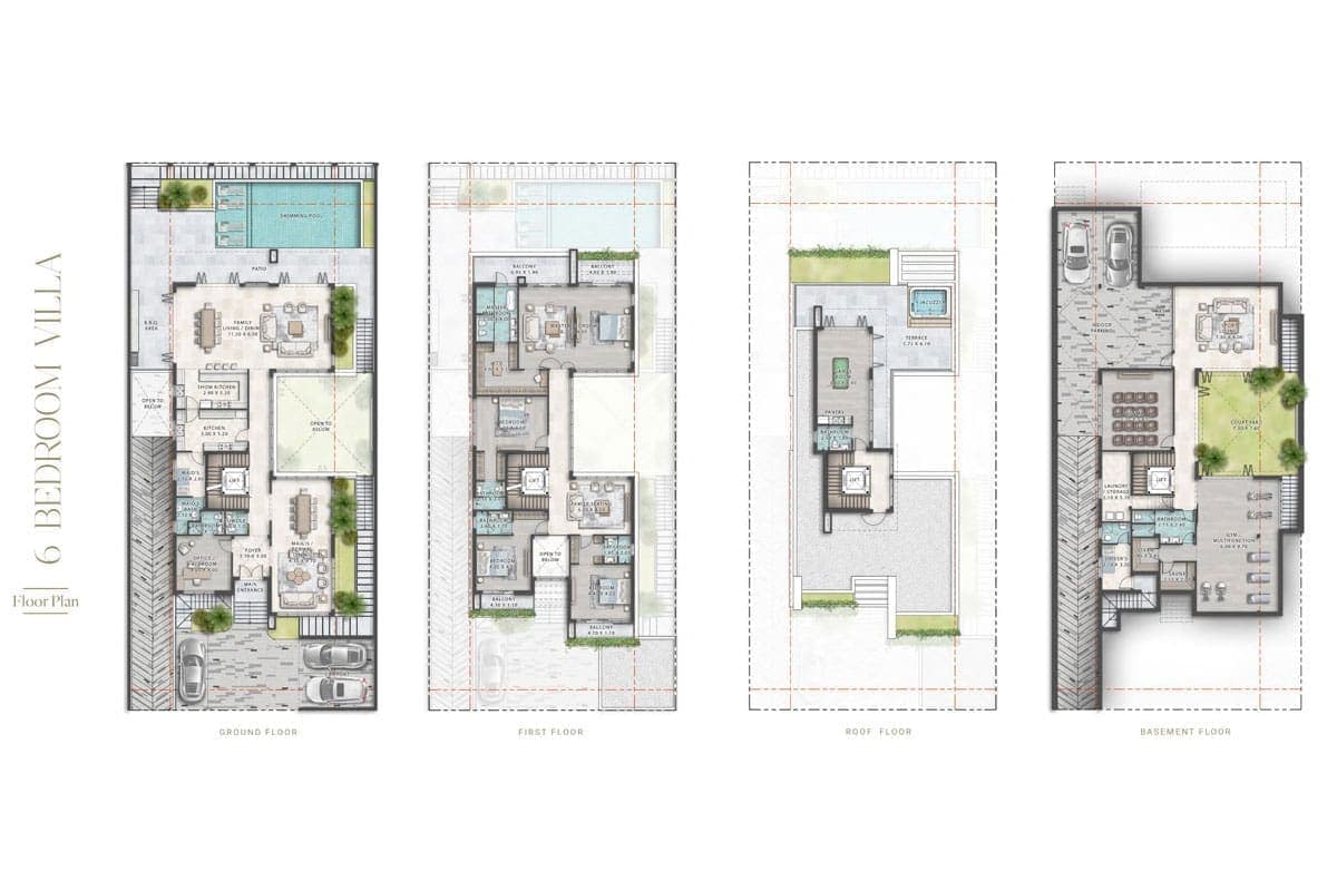 Cavalli Estate 6 Bedroom Villas Floor Plan