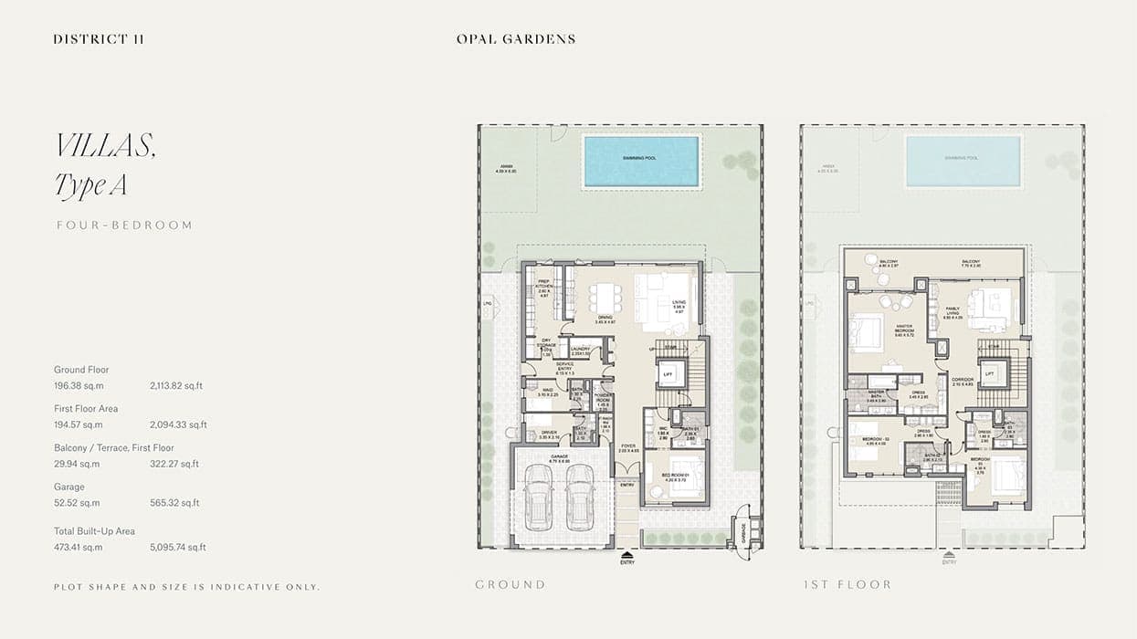 Opal Gardens 4 Bedroom Villas Type A Floor Plans