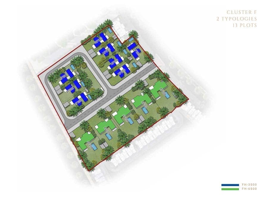 The Farmhouses Cluster F Floor Plans