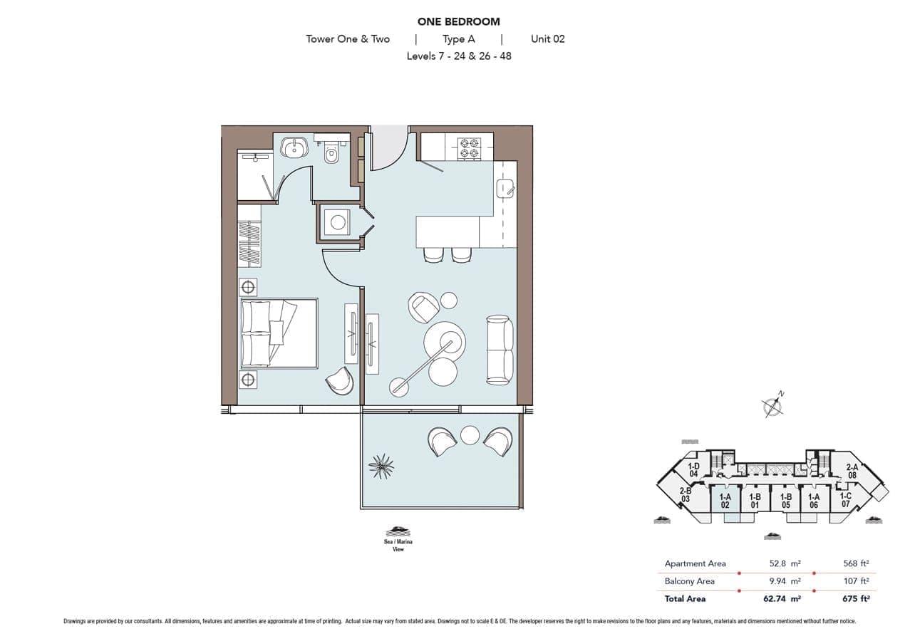 Nautica Tower 1 & 2 Key Plan