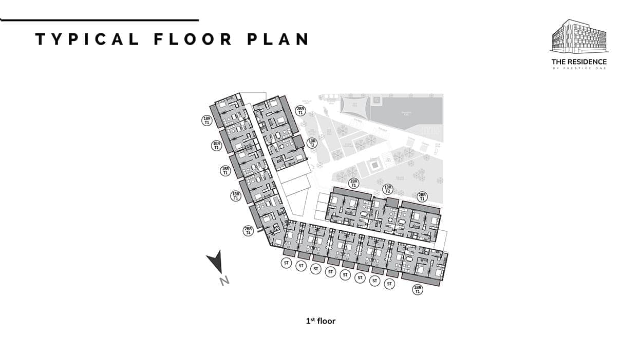 The Residence by Prestige One 1st Floor Plan