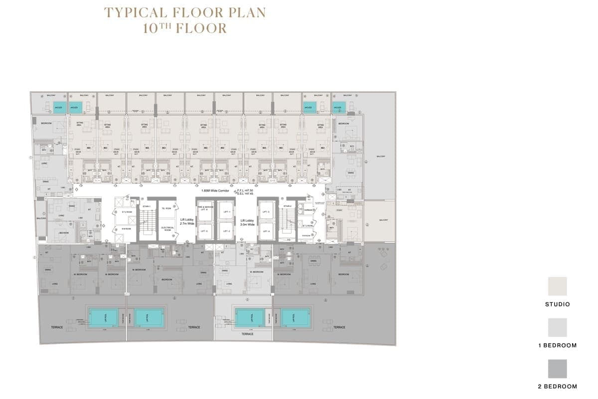 Trillionaire Residences 10th Floor Plan