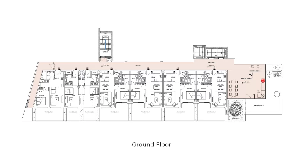 Beverly Residence 2 - Ground Floor Plan