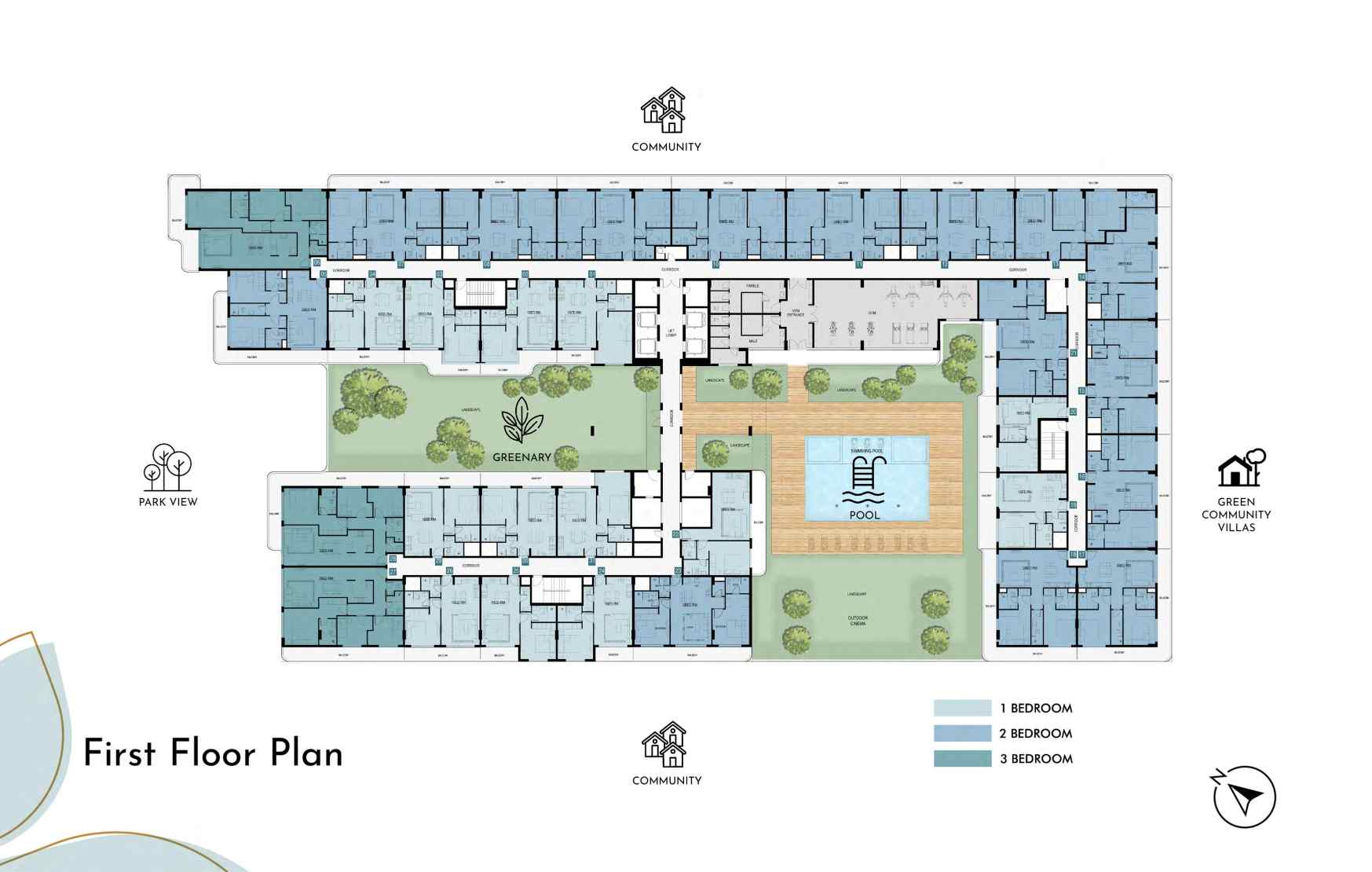 Olivia Residence First Floor Plan