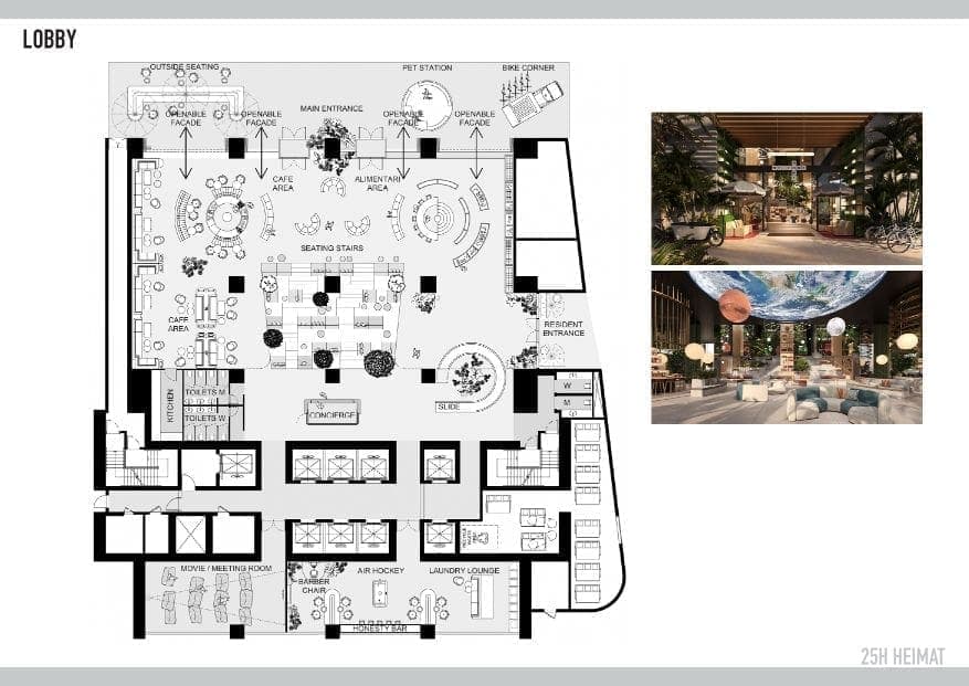 25H Heimat Lobby Floor Plan