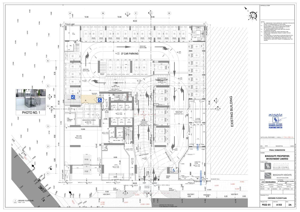 Binghatti Heights Ground Floor Plan