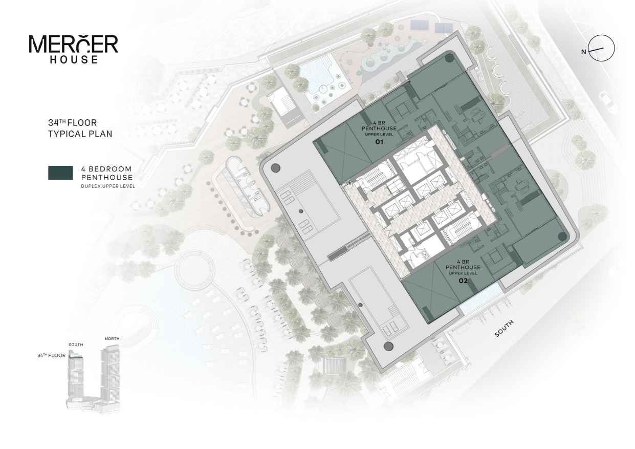 Mercer House 34th Floor Plan
