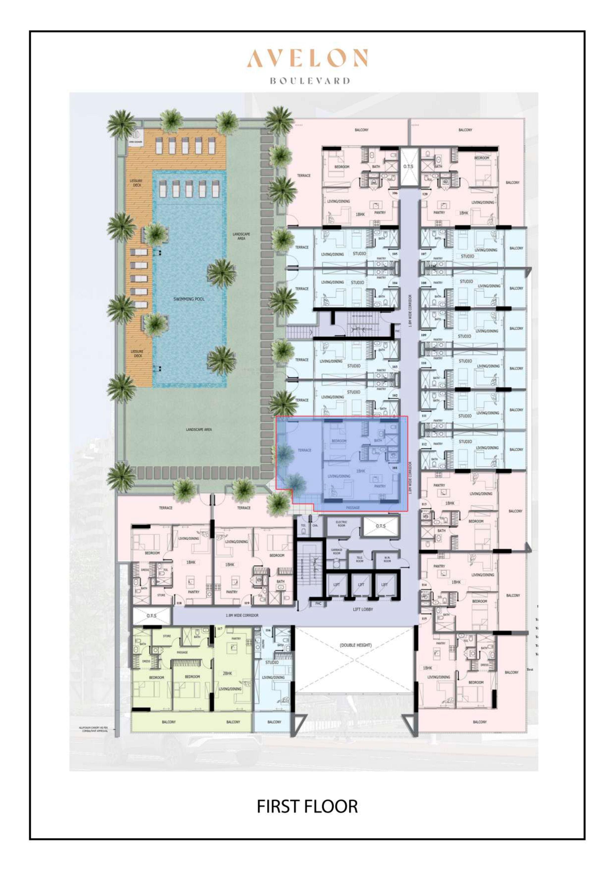 Avelon Boulevard 1st Floor Plan