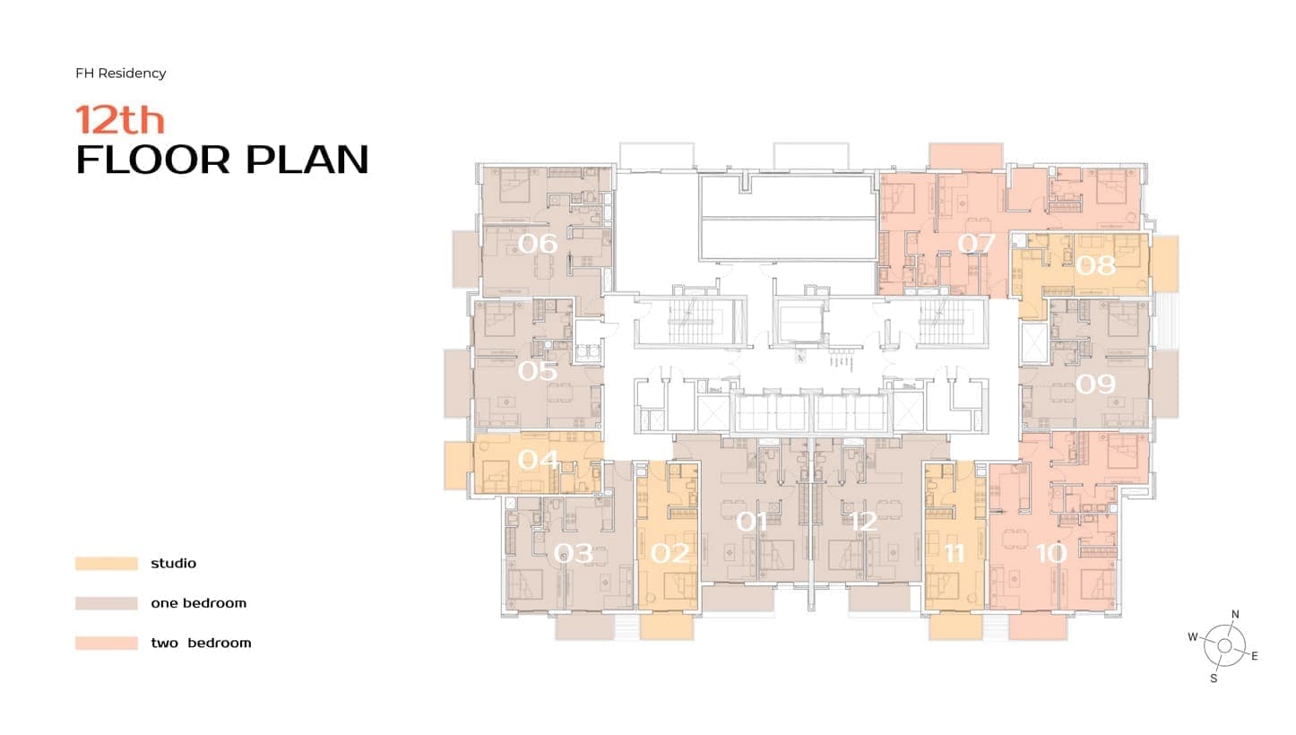 FH Residency 12th Floor Plan