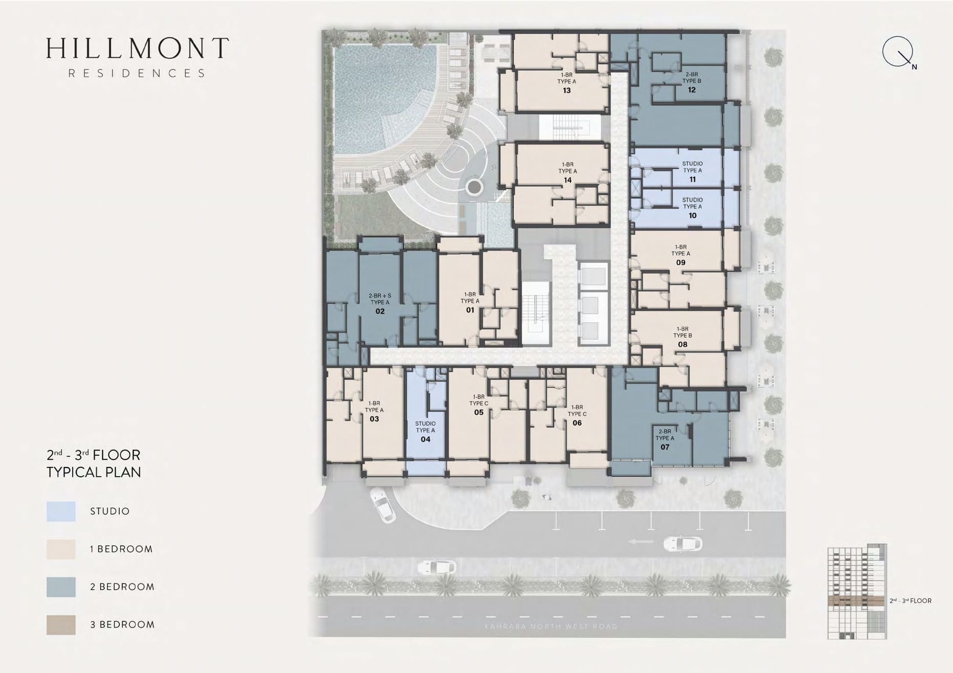 Hillmont Residences 2nd & 3rd Floor Plan