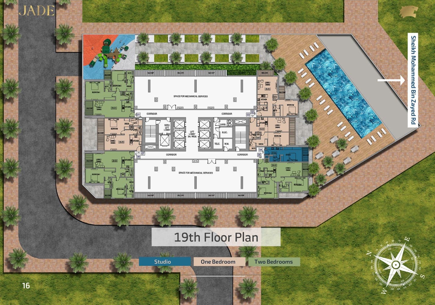Jade Tower 19th Floor Plan