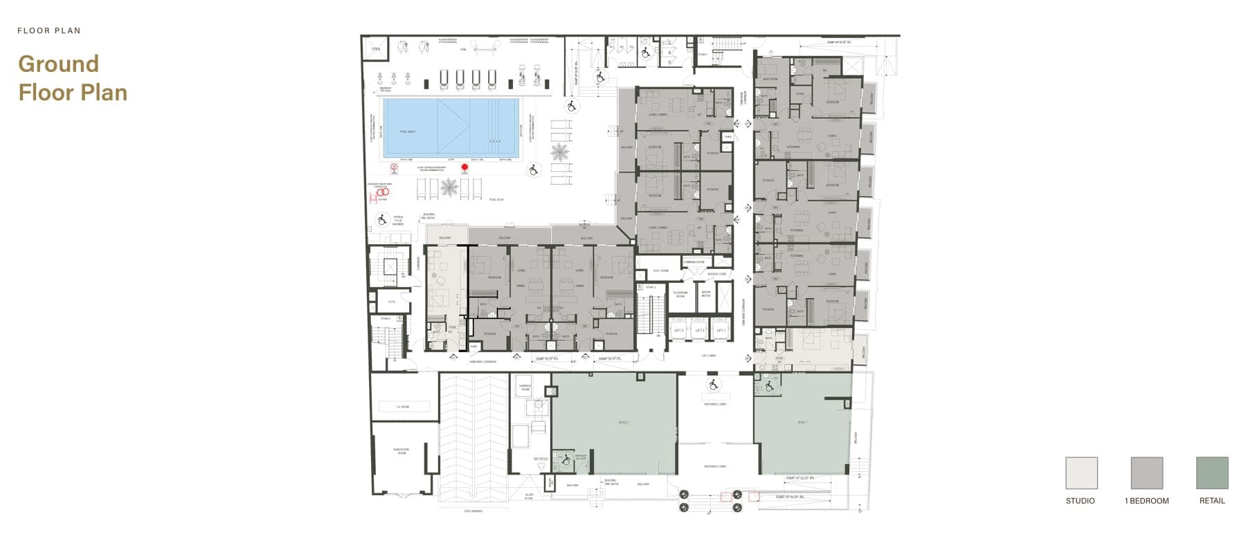 Binghatti Dawn Ground Floor Plan