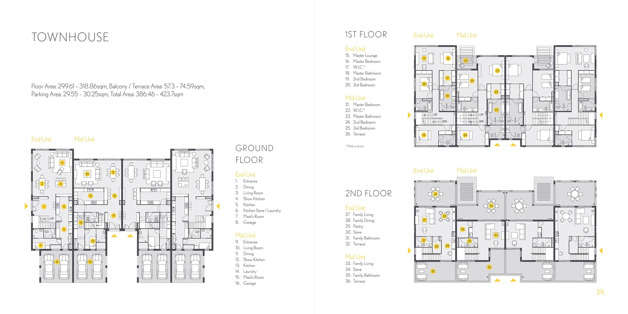 California Village Townhouse Floor Plan