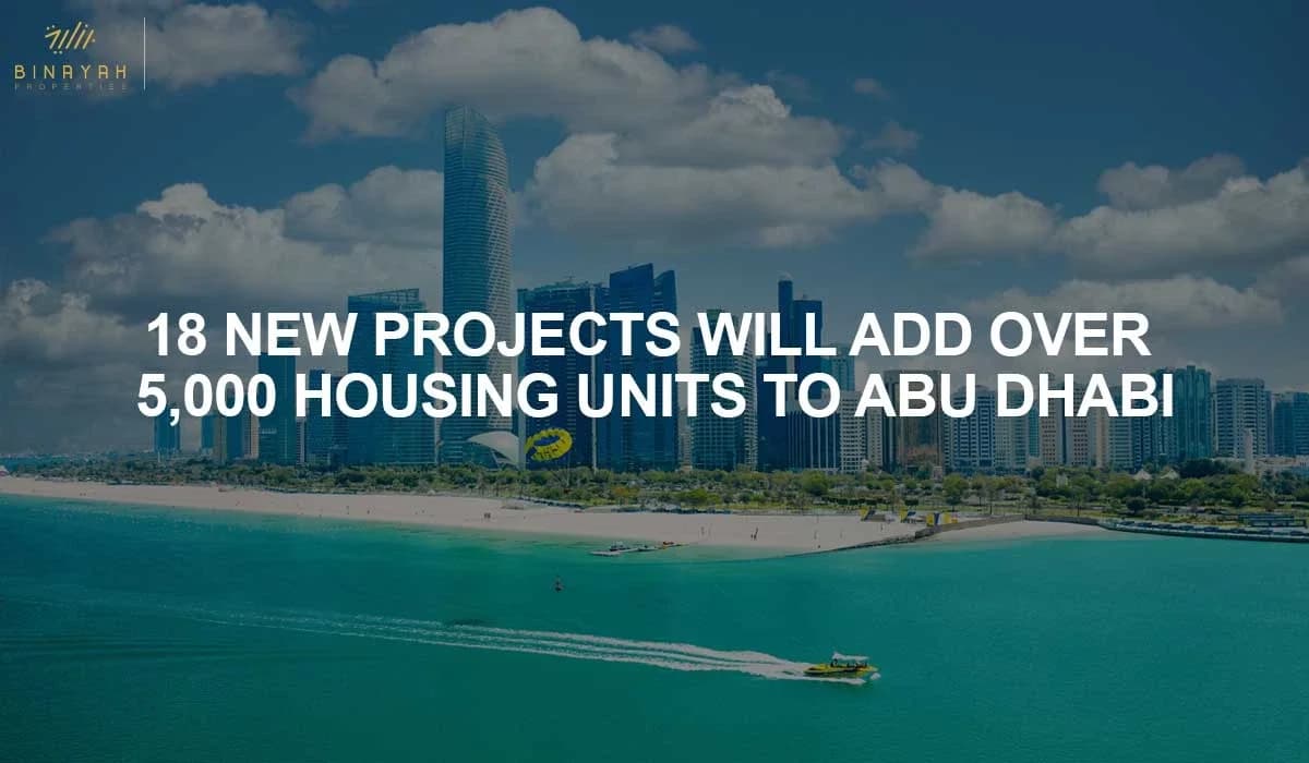 18 New Projects Will Add Over 5,000 Housing Units To Abu Dhabi