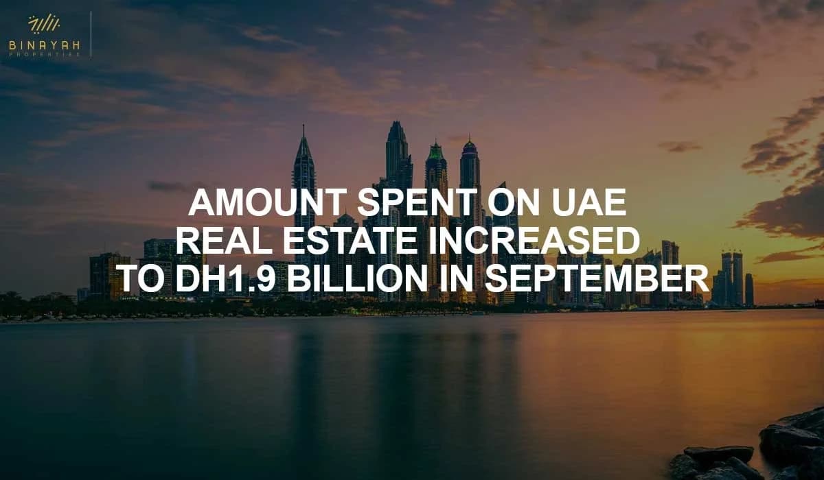 Amount Spent On UAE Real Estate Increased To Dh1.9 Billion in September