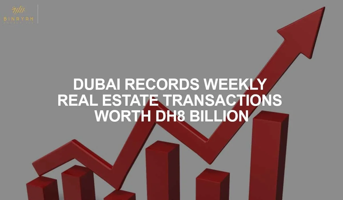 Dubai Records Weekly Real Estate Transactions Worth Dh8 Billion