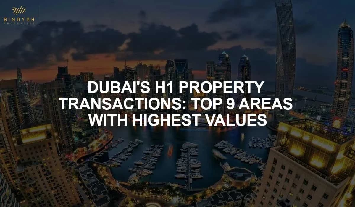 Dubai's H1 Property Transactions: Top 9 Areas With Highest Values