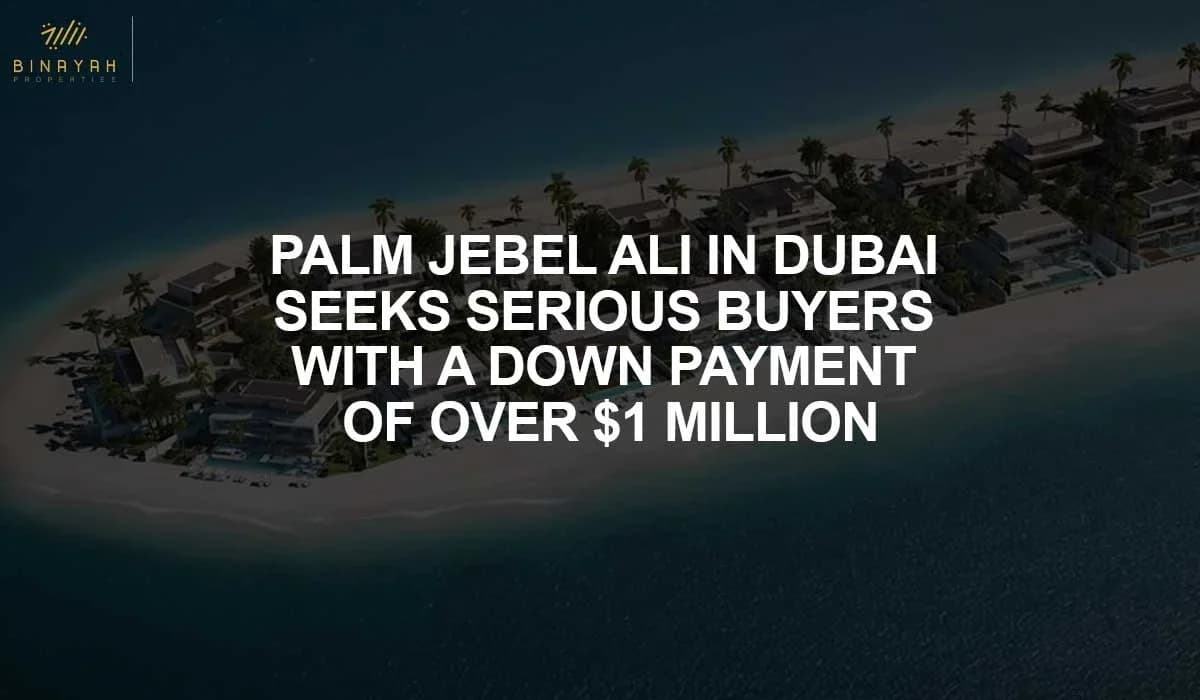 Palm Jebel Ali In Dubai Seeks Serious Buyers With A Down Payment Of Over $1 Million