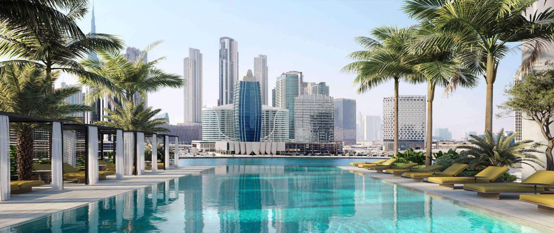 Dorchester Collection by Omniyat Developers in Dubai, swimming pool