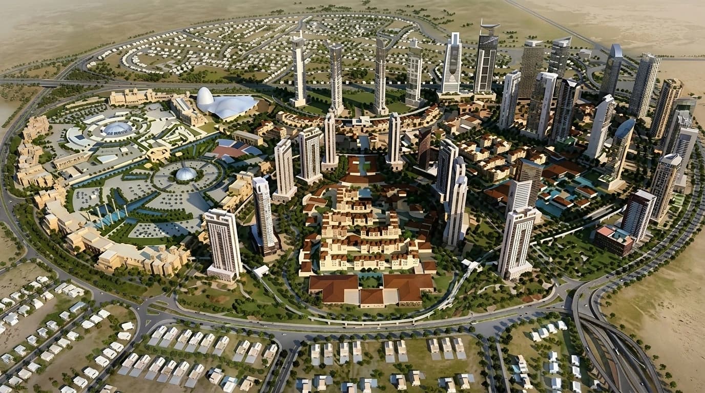 A99 Residence at Dubailand by Arabian Gulf exterior view in Dubailand