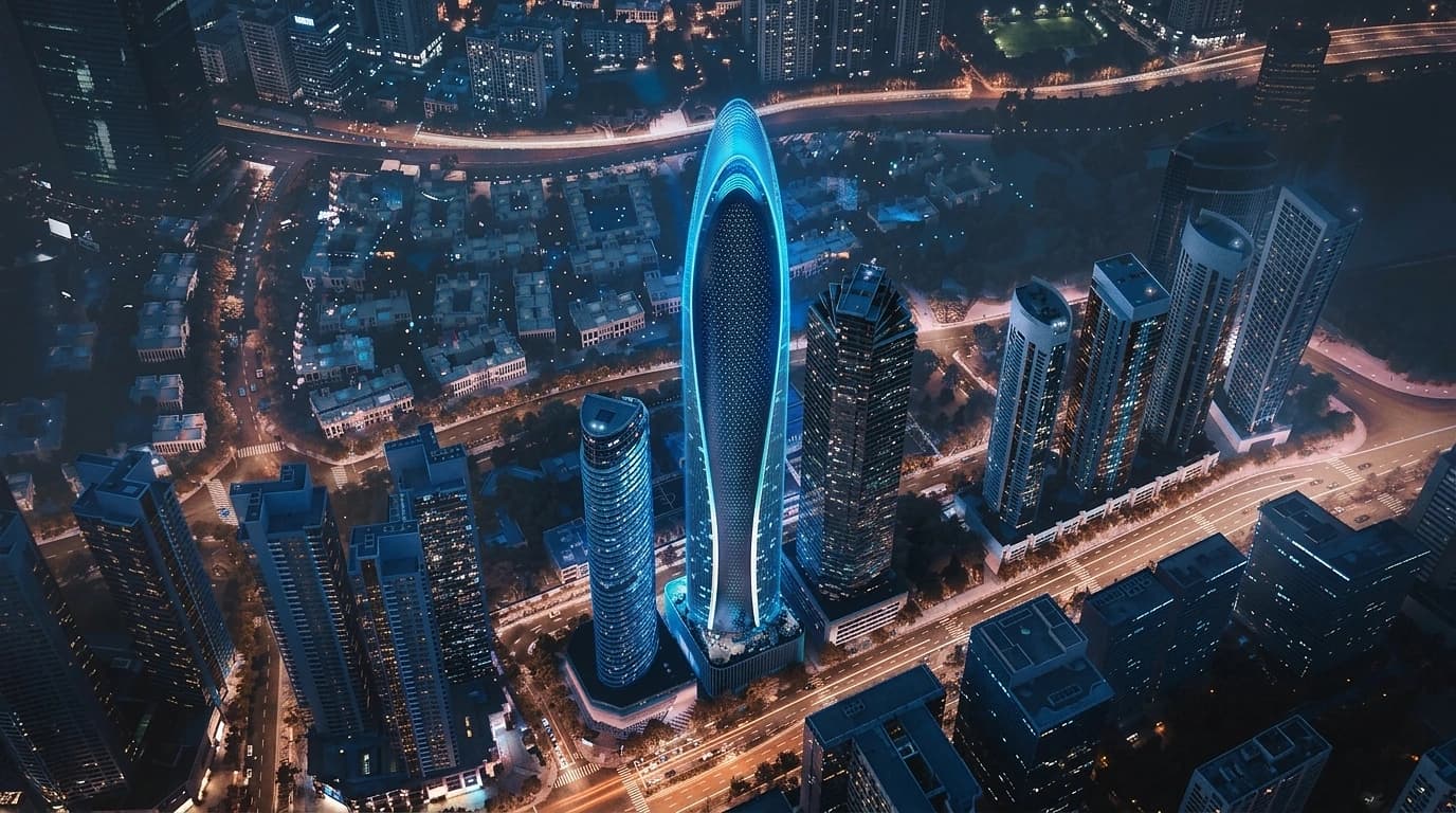 Binghatti Mercedes-Benz City in UAE exterior high-rise view