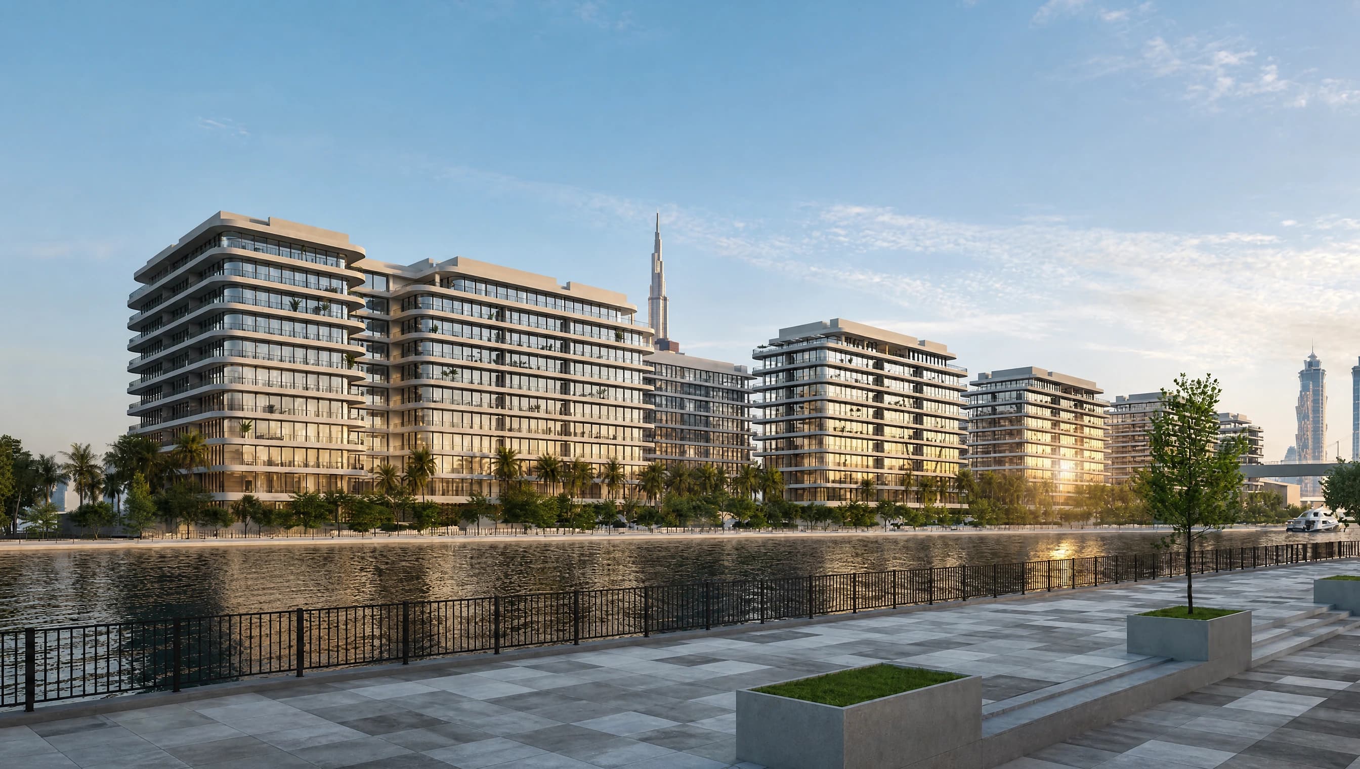Dubai Creek Gardens Al Jaddaf apartments by Global Partners on Dubai Creek