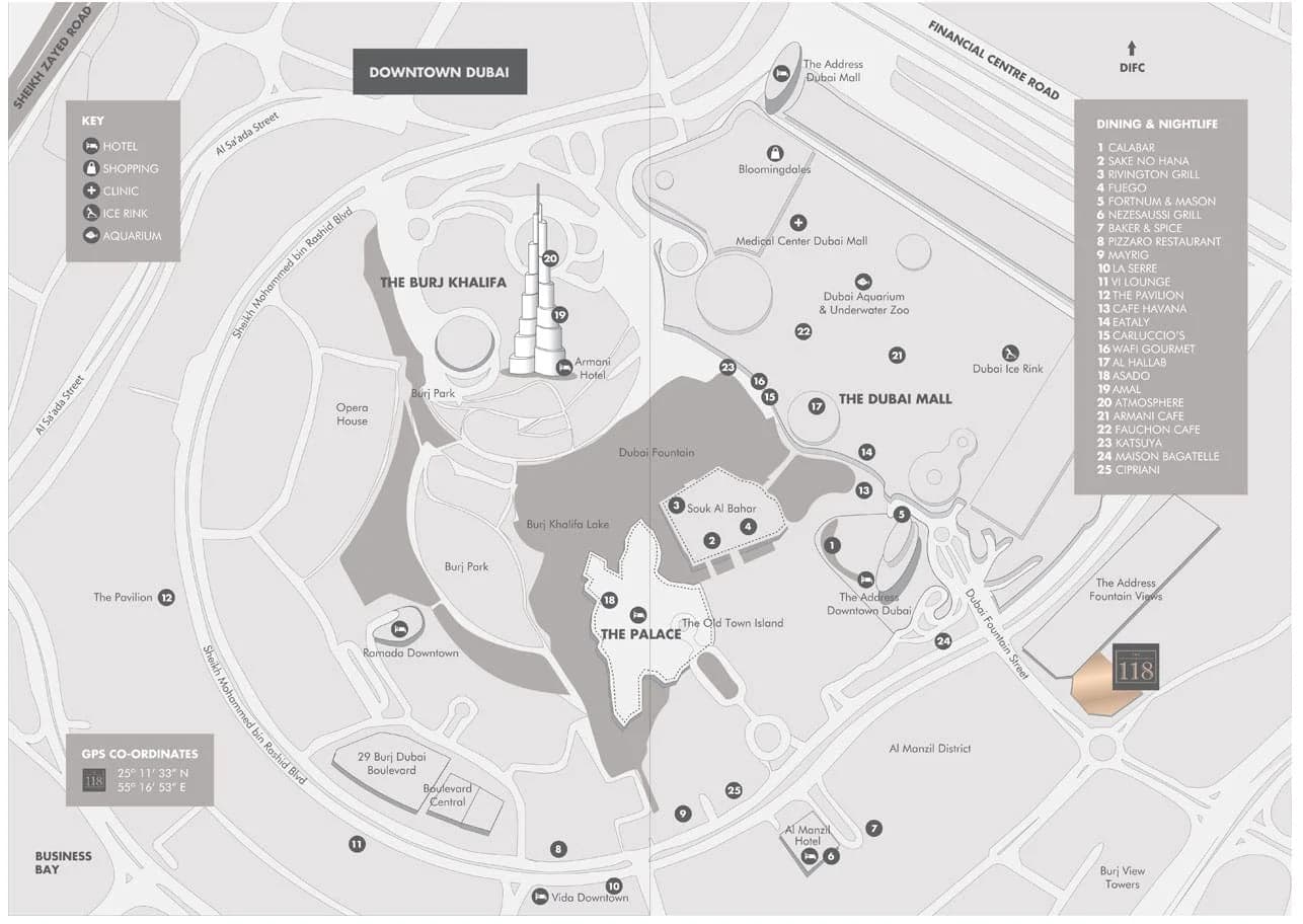 Langham Place Apartments for Sale & Rent at Downtown Dubai