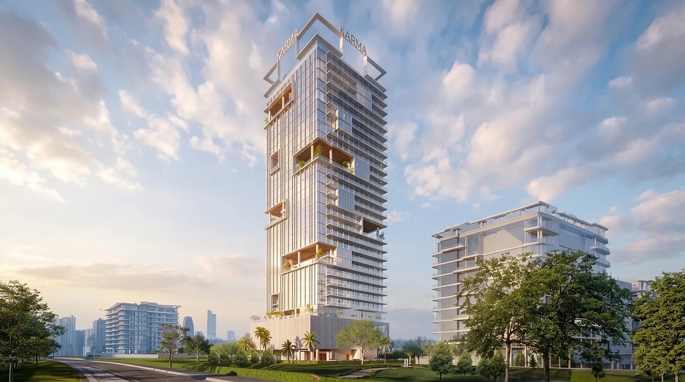 Latitude 25, Commercial Offices in Liwan, Dubai exterior and lobby concept
