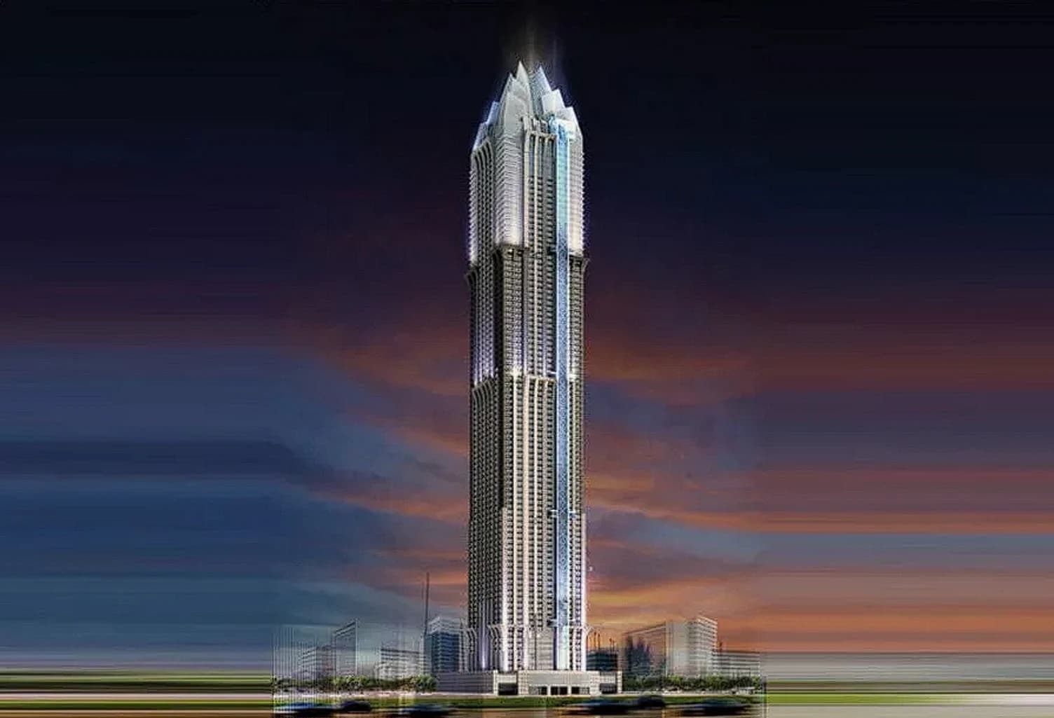 Marina 101 in Marsa Dubai exterior skyline view