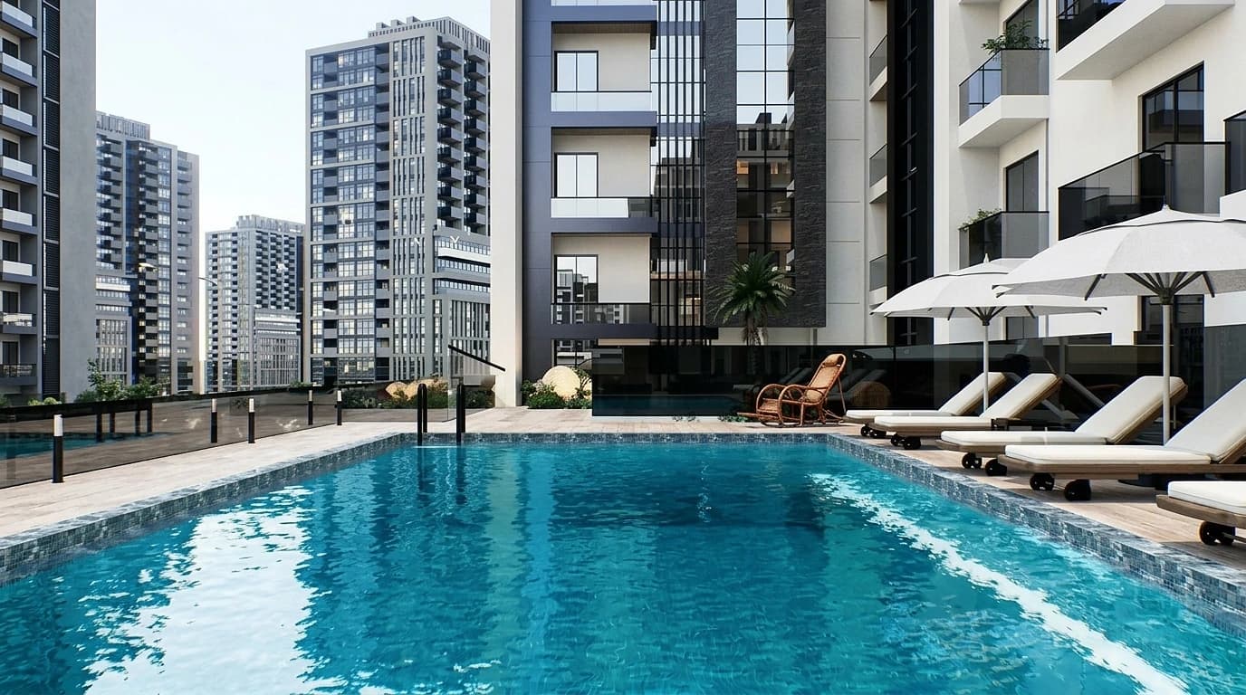 MI Casa by London Gate at JVC, Dubai exterior mixed-use building