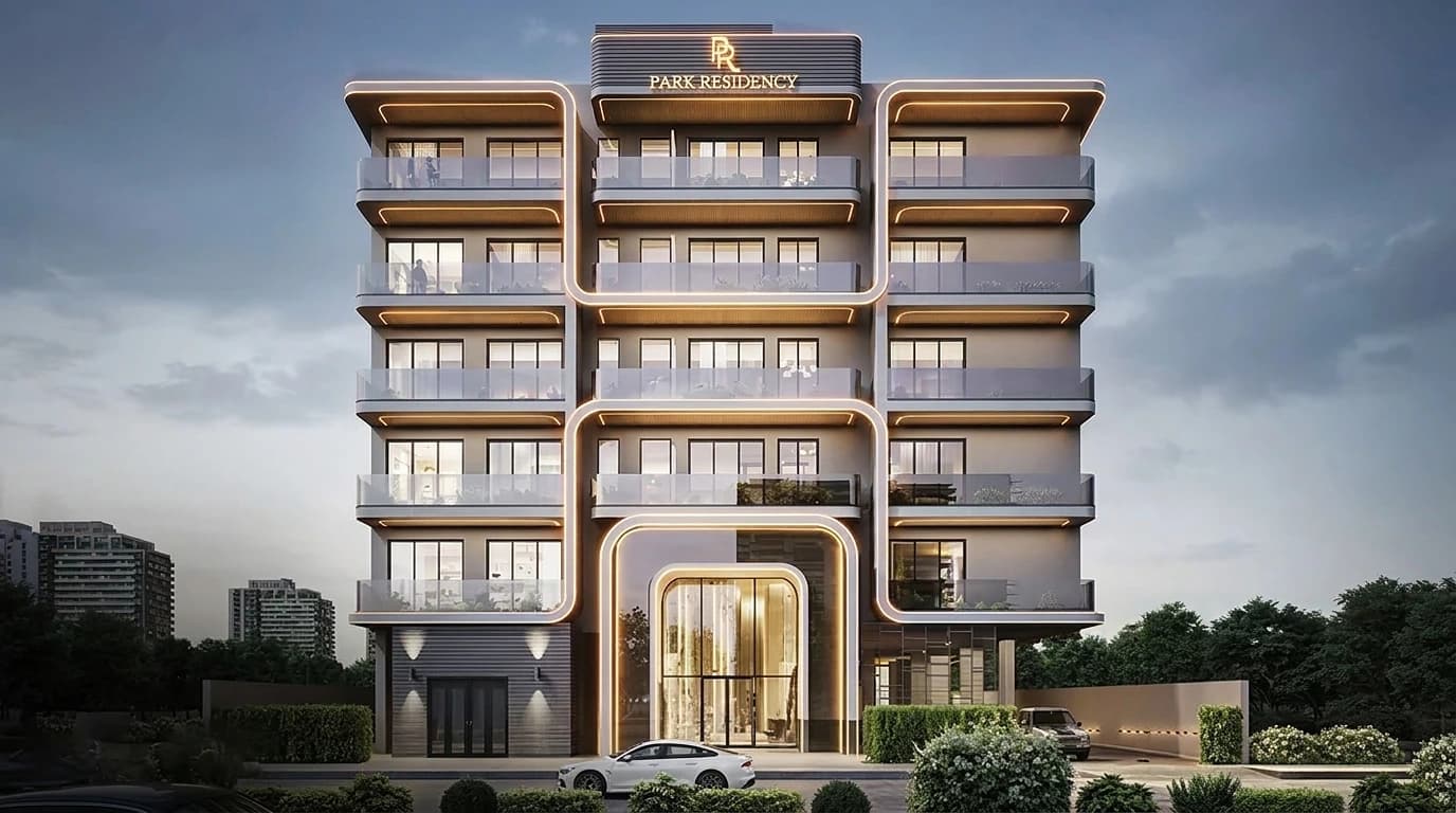Rooftop lounge at Park Residency in Warsan 4, Dubai