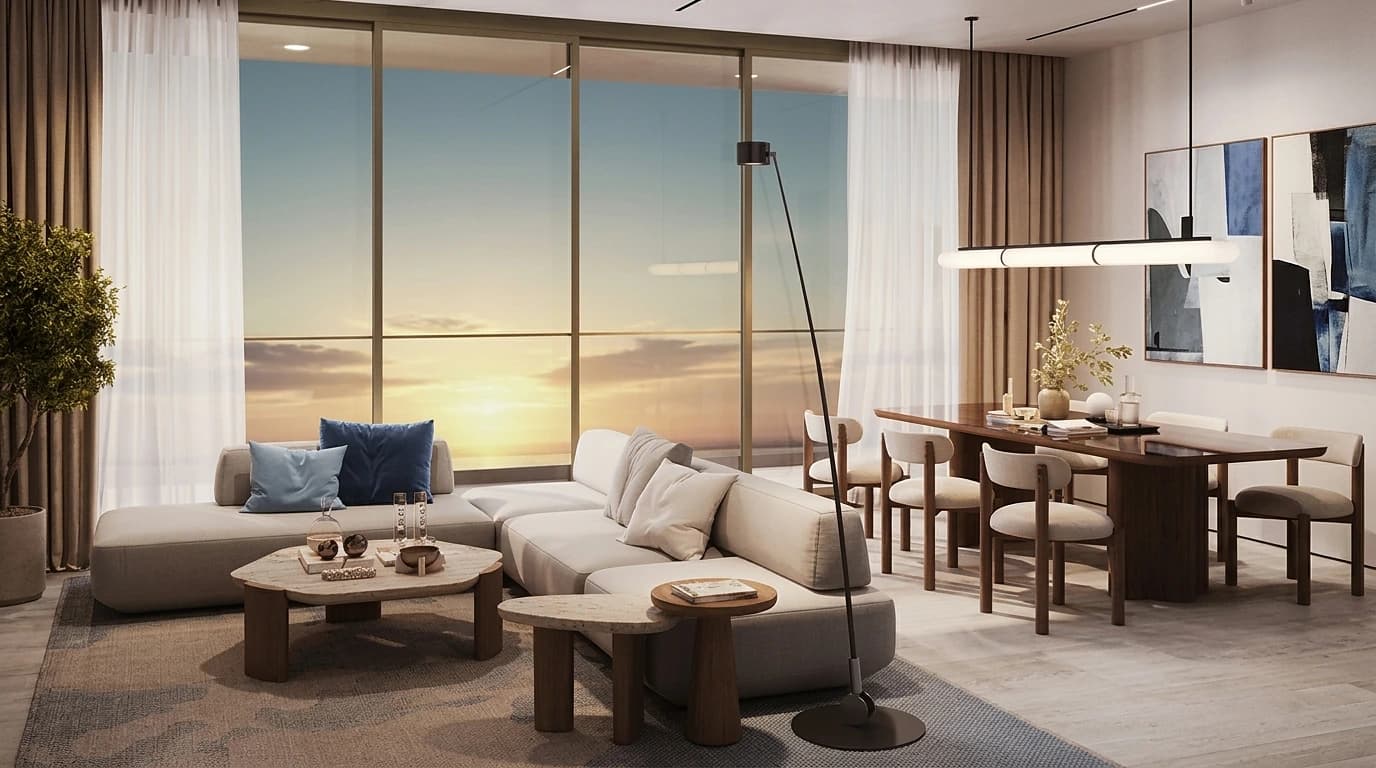 Exterior view of Sola Residences by Octa at Wasl Gate, Dubai