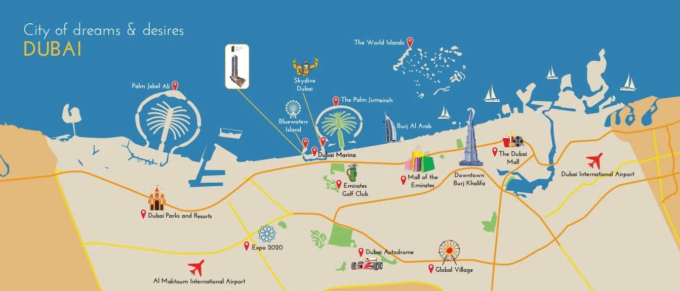 Studio One Apartments for Sale and Rent at Dubai Marina