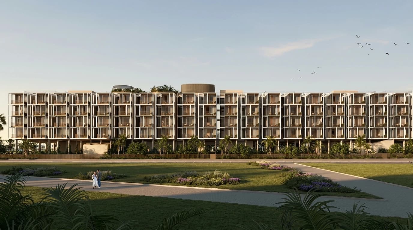 Tessera Residences in Dubai South exterior view