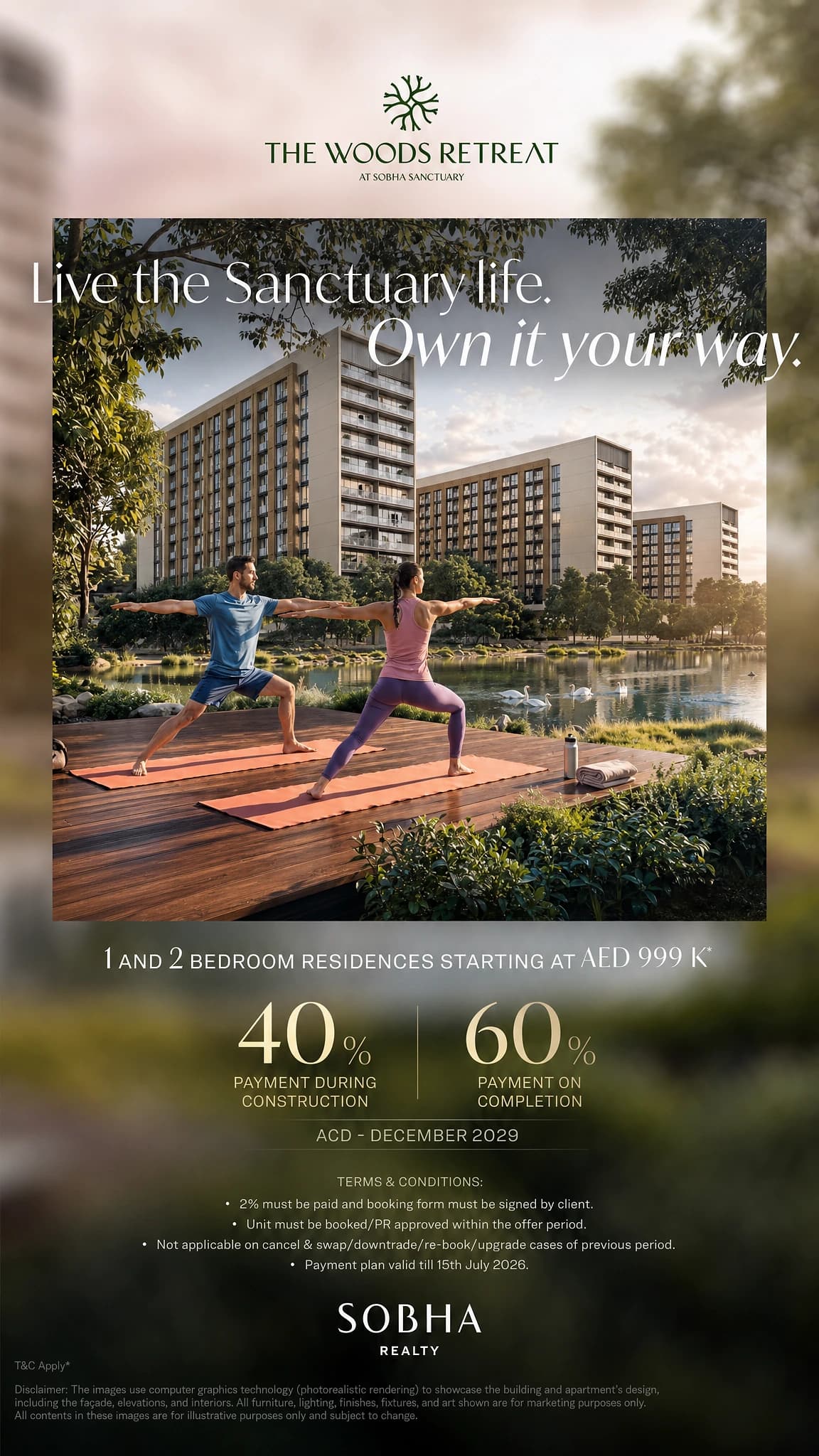 The Woods Retreat at Sobha Sanctuary in Dubai