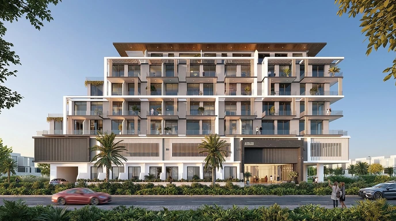 Trevino by Avelon at JVC Dubai exterior architecture