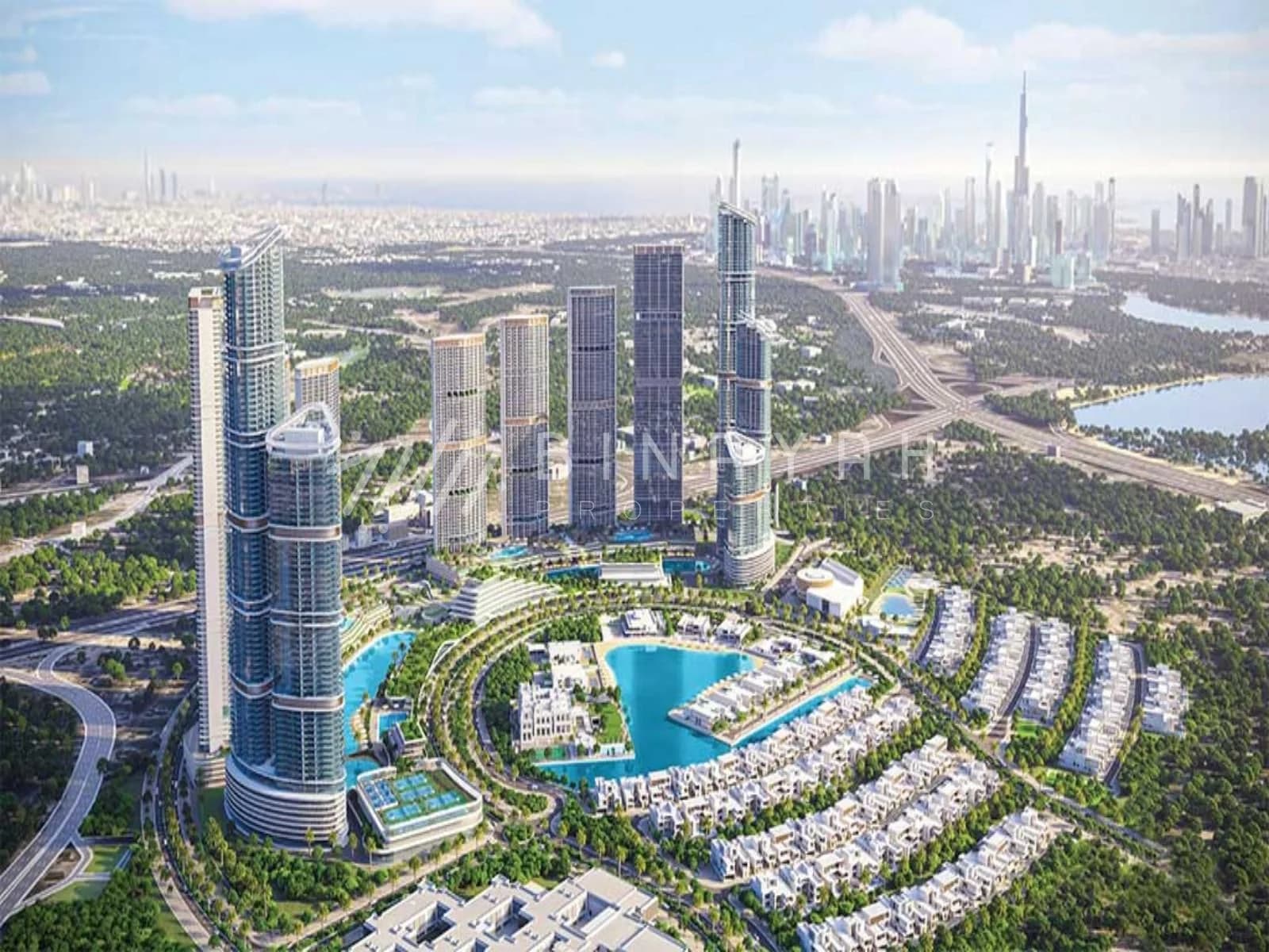 Type B High Floor Futuristic City View